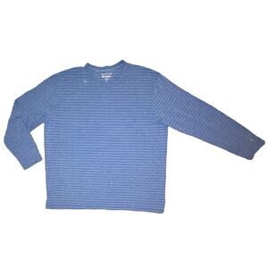 Coolibar Men’s Morada Shirt XXL UPF 50+ Sun Protection Blue Striped 2XL Pullover